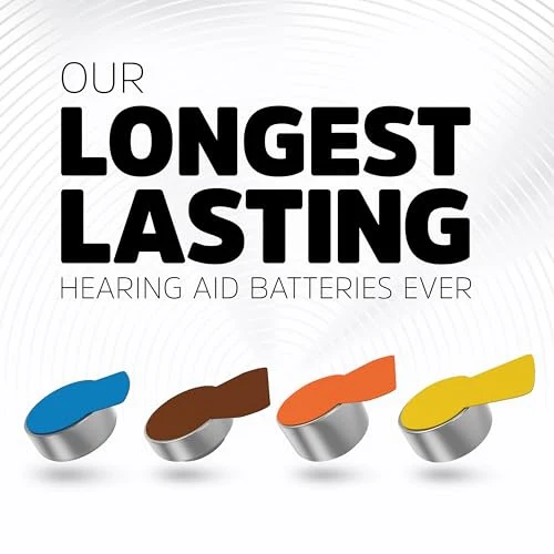 150145 1.4V Hearing Aid Batteries - Yellow Tab - Size 10 - Pack of 6 - Image 2