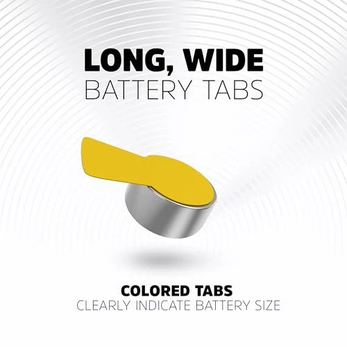 150145 1.4V Hearing Aid Batteries - Yellow Tab - Size 10 - Pack of 6 - Image 4