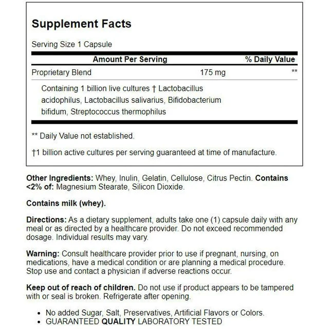 21St Century Acidophilus Capsules 100ct - Image 2