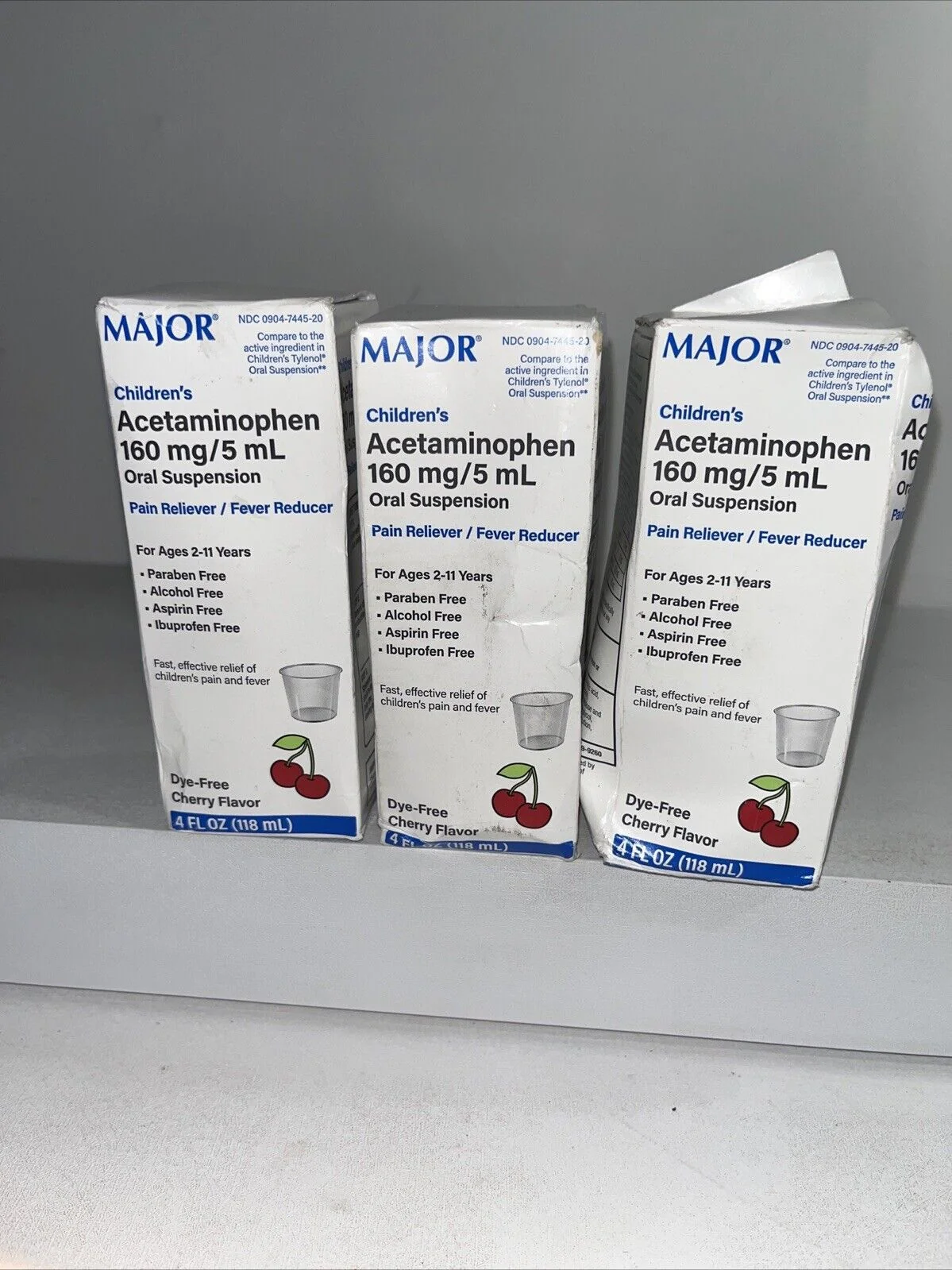 Major Pharma Children’s Acetaminophen Liquid Cherry 160mg