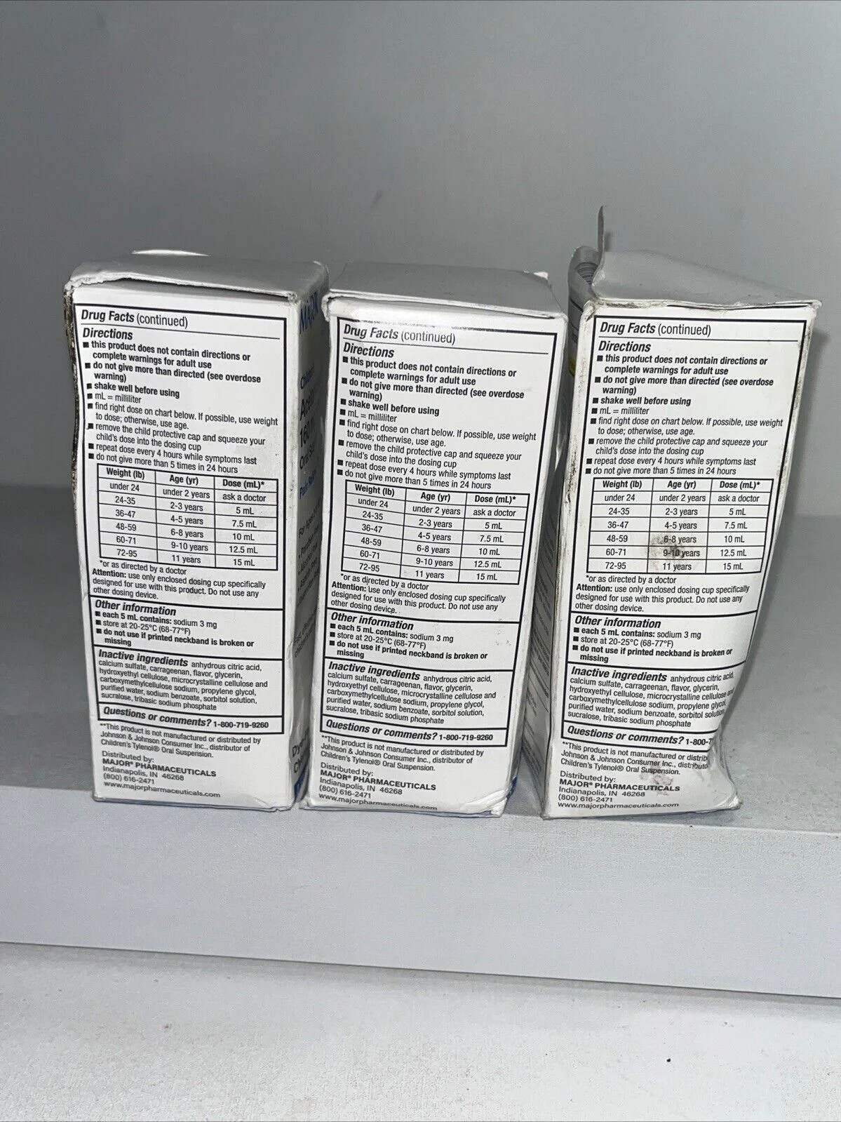 Major Pharma Children’s Acetaminophen Liquid Cherry 160mg - Image 13