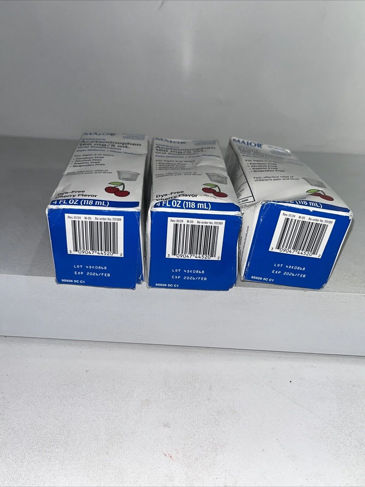 Major Pharma Children’s Acetaminophen Liquid Cherry 160mg - Image 4