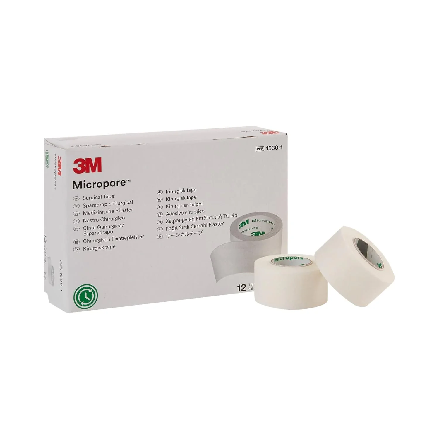 3M Micropore Hypoalergic Surgical Tape Roll 1" x 10yd 1530-1