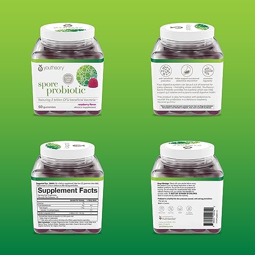 Youtheory Spore Probiotic Zero Sugar Gummies 60ct - Image 2