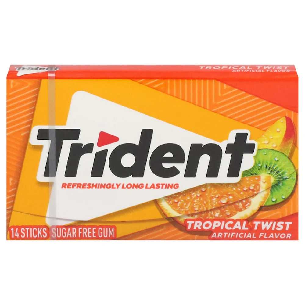 9109906 Sugar Free Tropical Twist Chewing Gum - Image 2