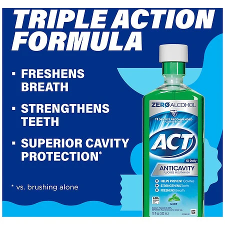 Act Anticavity Fluor Rinse Mint 18 Oz - Image 2