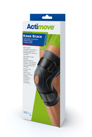 Actimove Knee Brace Adjustable Horseshoe, Simple Hinges, Condyle Pads
