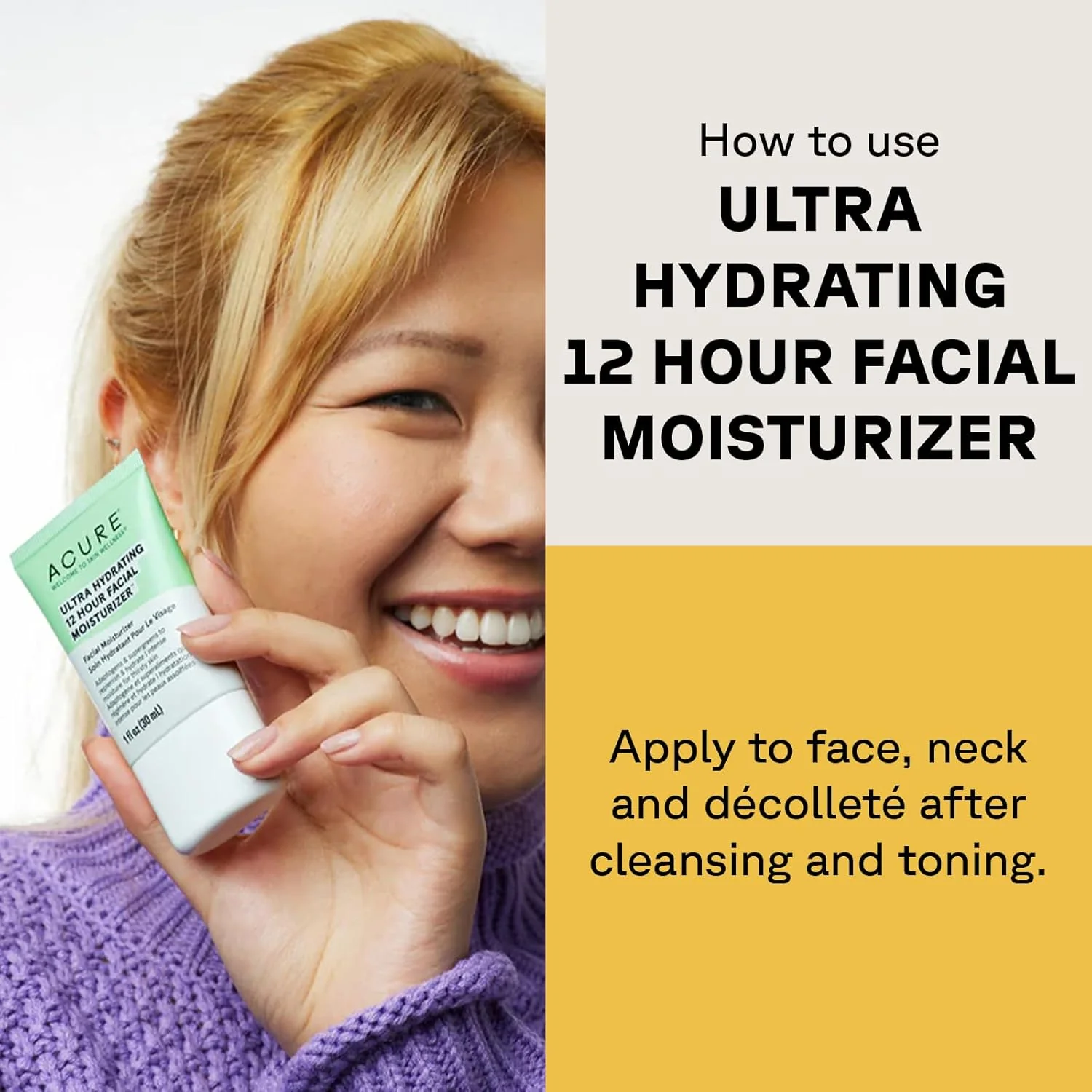 Acure Ultra Hidrating 12H Facial Moisturizer 1 oz - Image 3