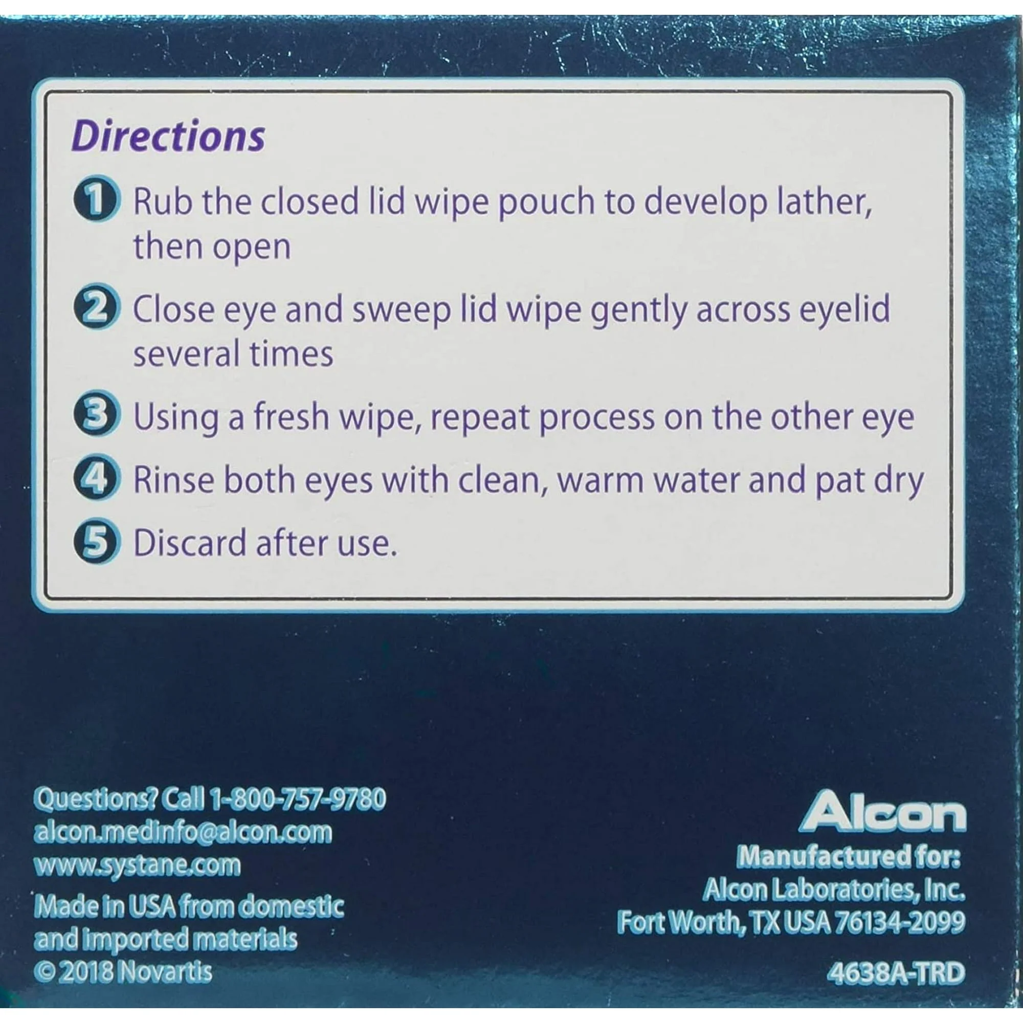 Alcon Systane Eyelid Cleansing Wipes 30ct - Image 2