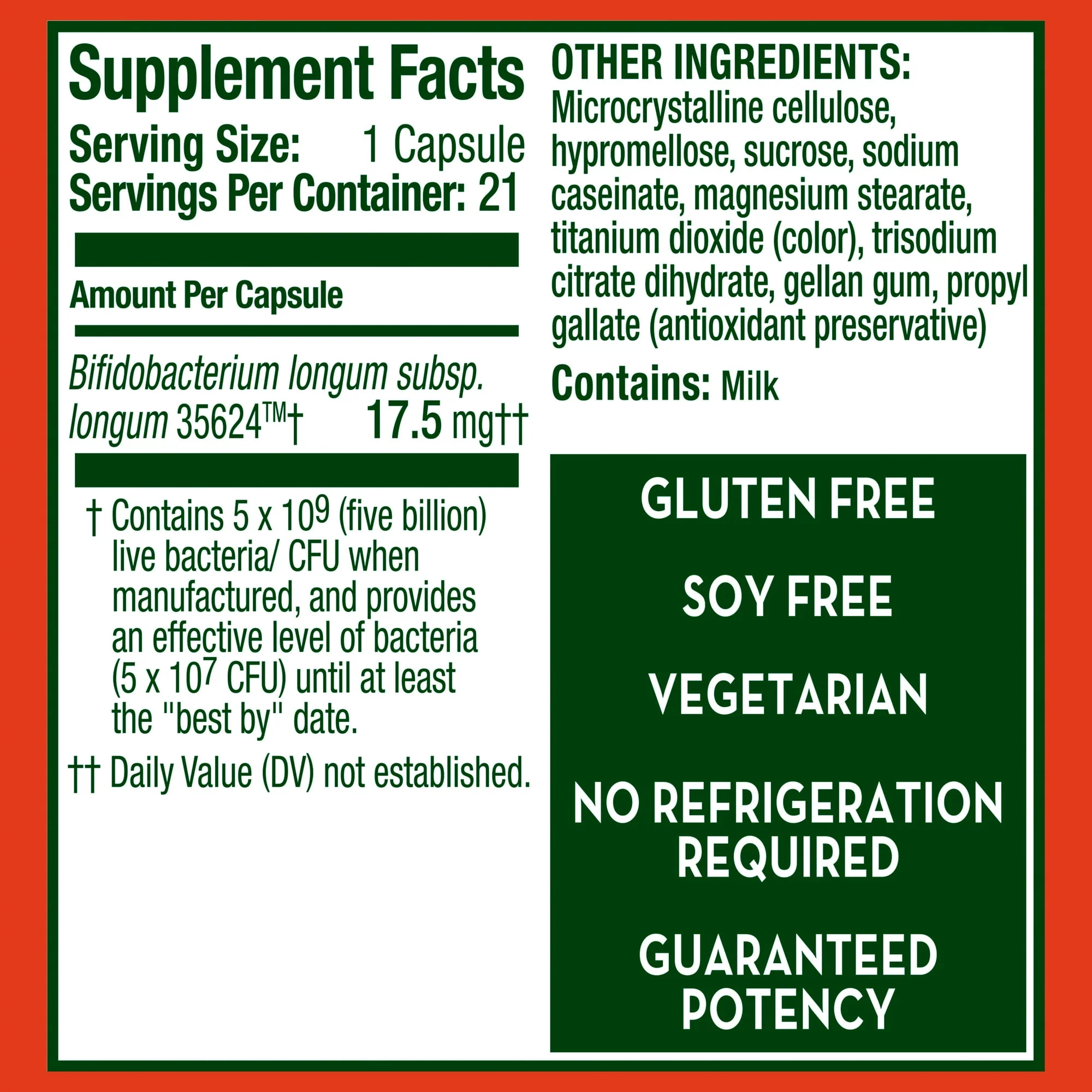 Align Align Extra Strength Probiotic Supplement Capsules 21ct - Image 3