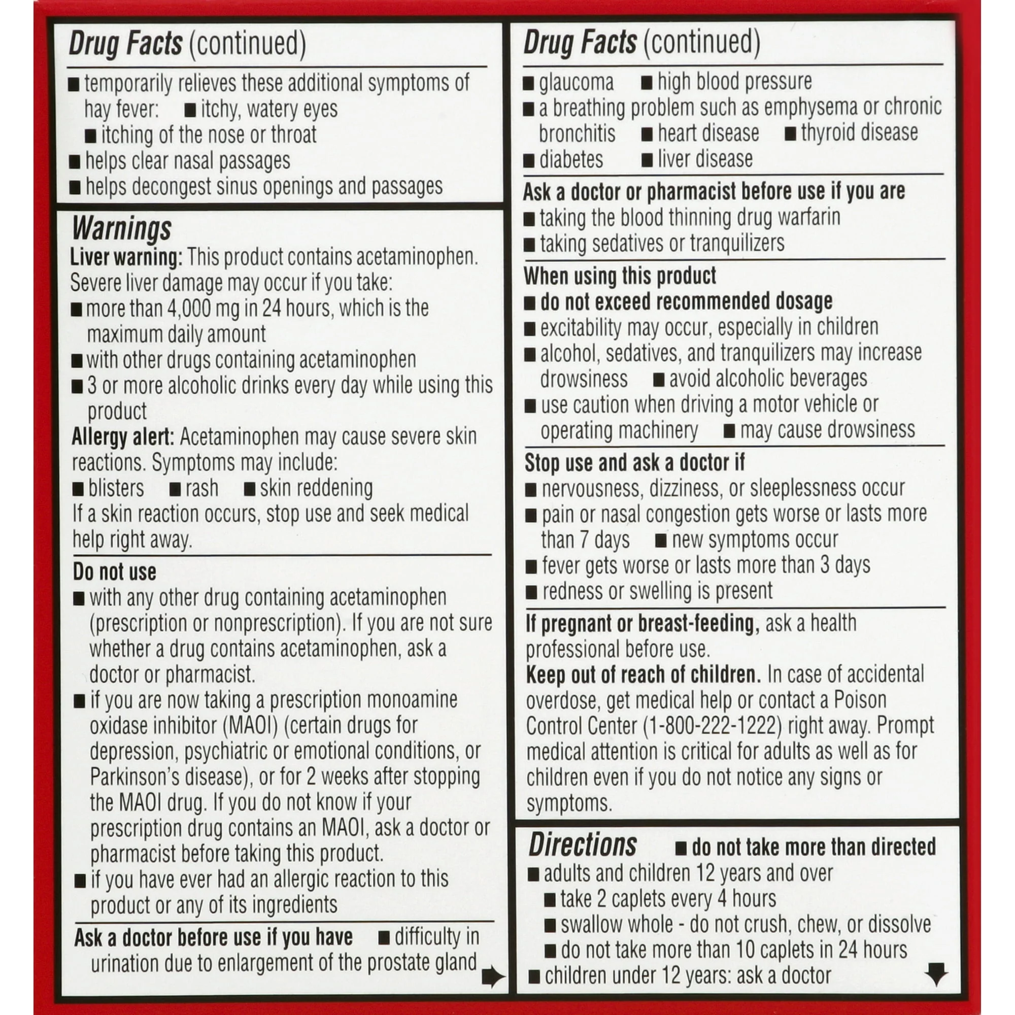 Leader Allergy Multi-Symptom Caplets 24ct - Image 2