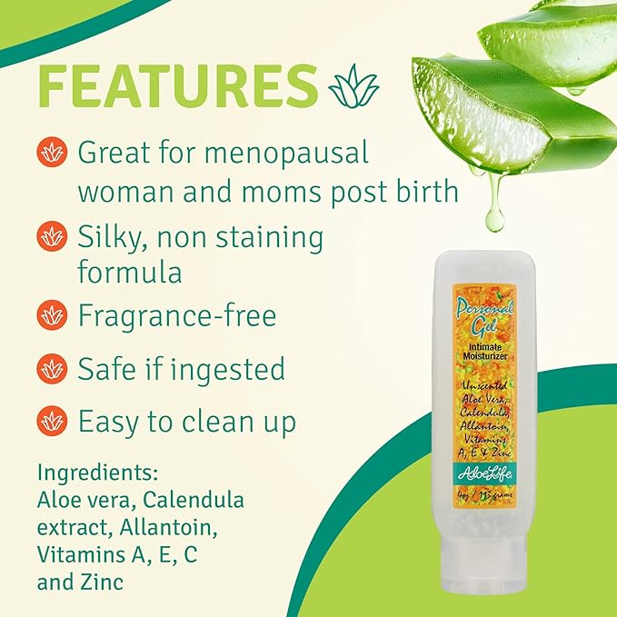 Aloe Life Personal Gel Lubricant 4 oz - Image 2
