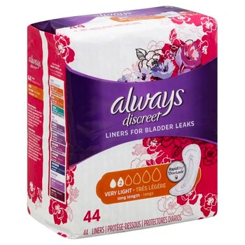 Always Discreet Bladder Protection, Very Light, Long Length