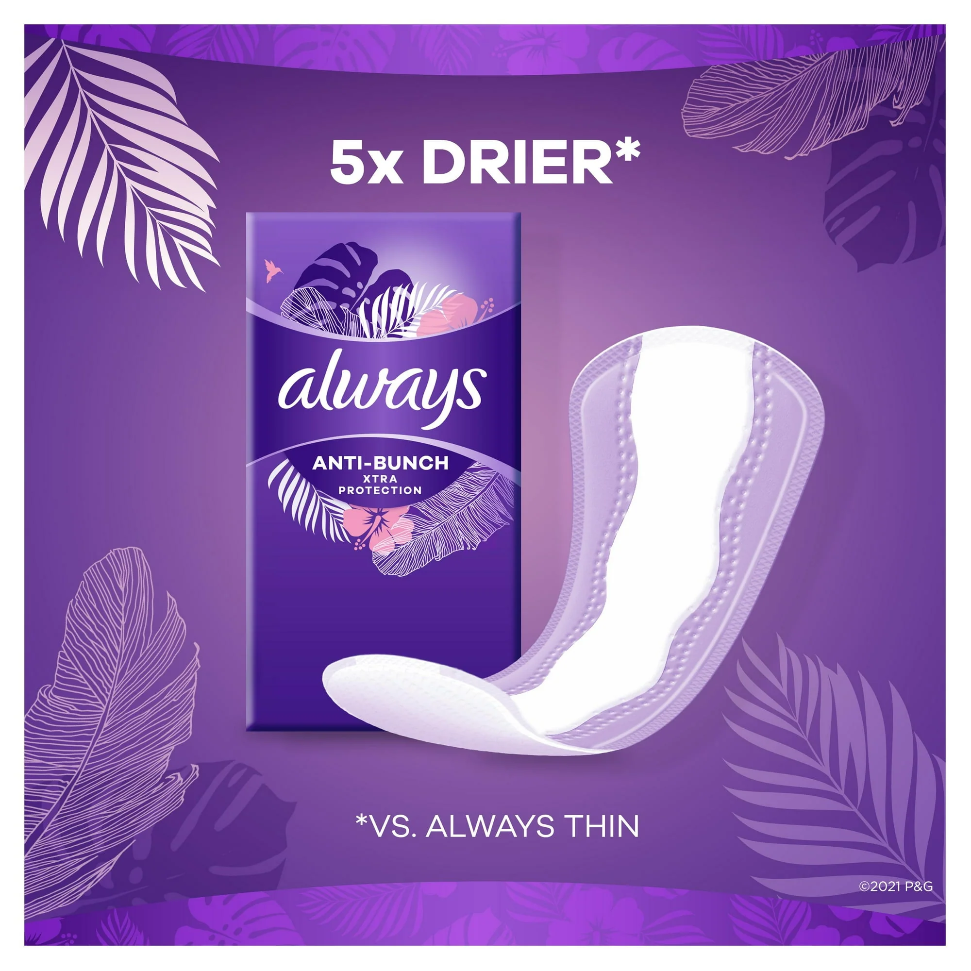 Always Driliners Long Pantiliner 2Pack 40ct - Image 2