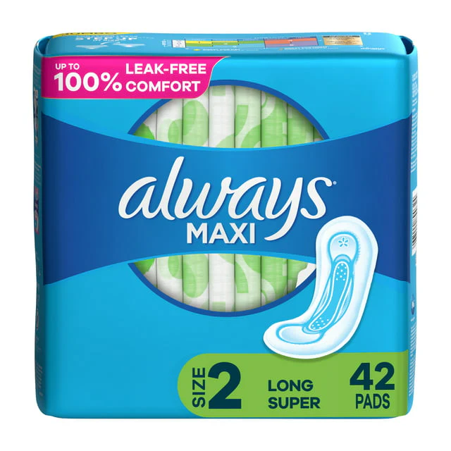 Always Maxi Pads Long Super 42ct