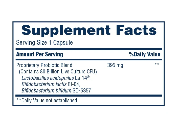 American Health Extra Care Probiotic Complex 80B Strawberry 30 Vegetable Capsules - Image 2
