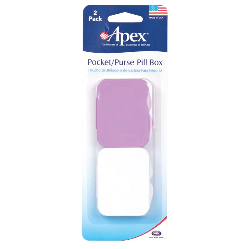 Apex Dual Pocket Purse 2 Pill Organizer