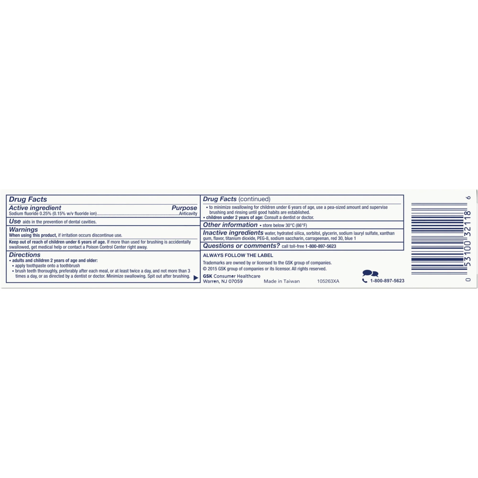 Aquafresh Cavity Protection Toothpaste 5.6oz - Image 3