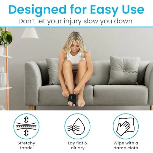 Arctic Flex Foot Ice Pack (Pair) Toe Wrap for Bunion, Plantar Fasciitis, Hallux Valgus, Gout, Swelling & Injuries - Cold & Heat Gel Therapy for Joint - Image 5