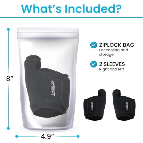 Arctic Flex Foot Ice Pack (Pair) Toe Wrap for Bunion, Plantar Fasciitis, Hallux Valgus, Gout, Swelling & Injuries - Cold & Heat Gel Therapy for Joint - Image 8