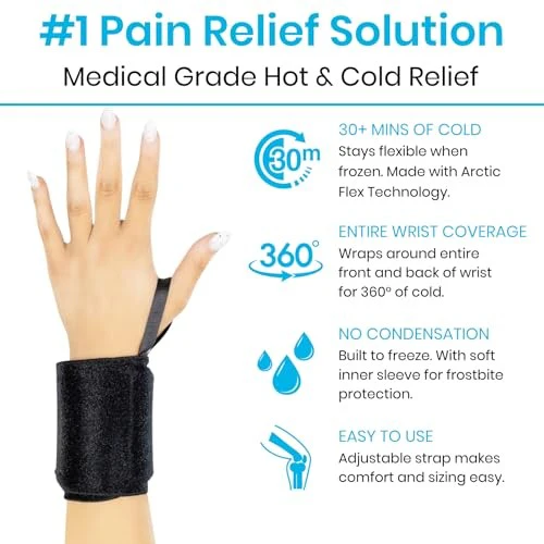 Arctic Flex Wrist Ice Pack Wrap (Pair) S - Image 3