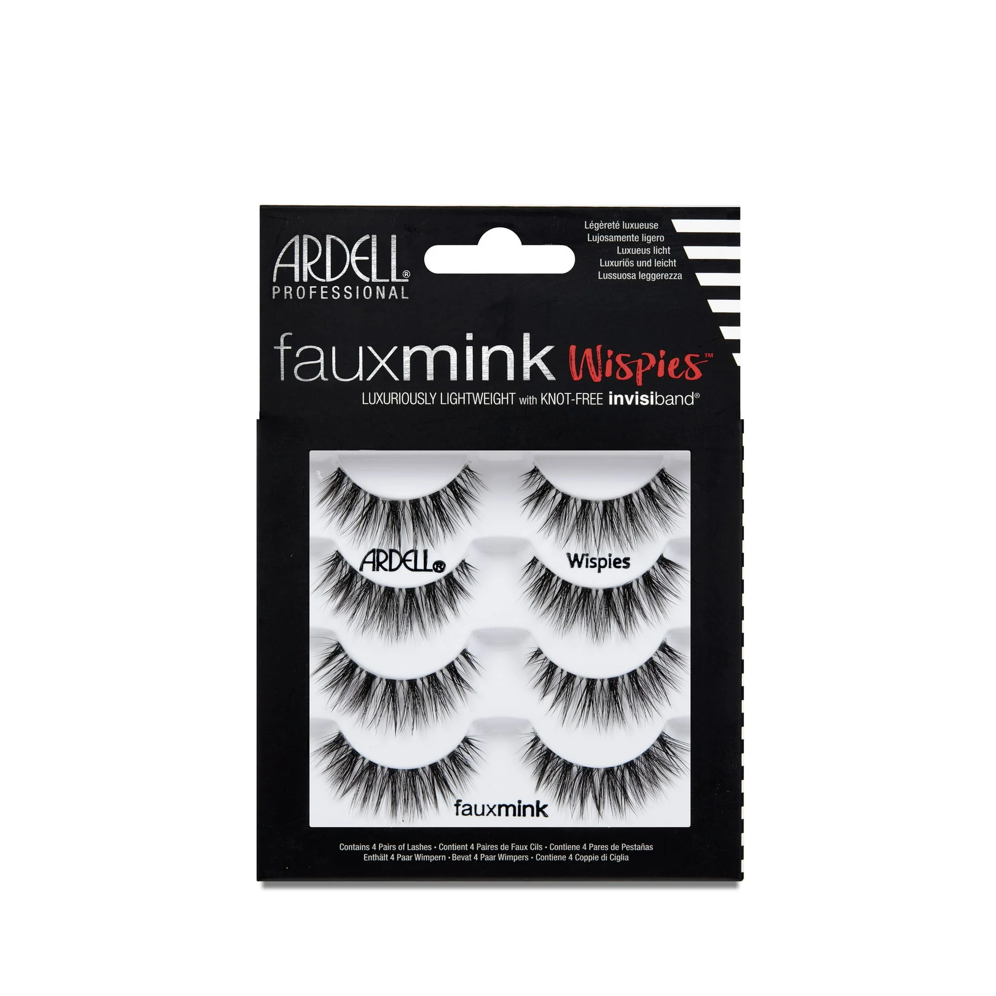 Ardell Lashes Fauxmink Wispies 4 Pairs