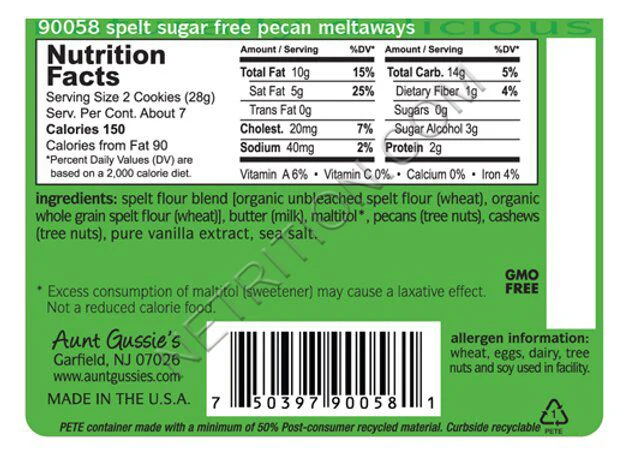 Aunt Gussies Pecan Metalways Sugar Free - Image 3