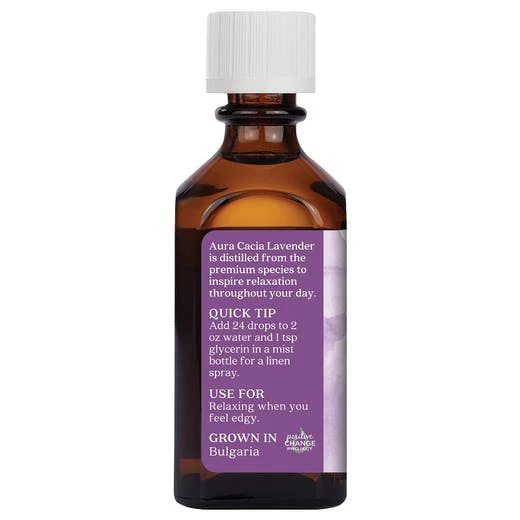Aura Cacia Lavender Relaxing Essential Oil 2oz - Image 2