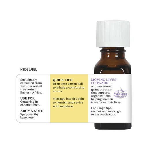 Aura Cacia Myrrh In Jojoba Oil Essential Oil 0.5oz - Image 2