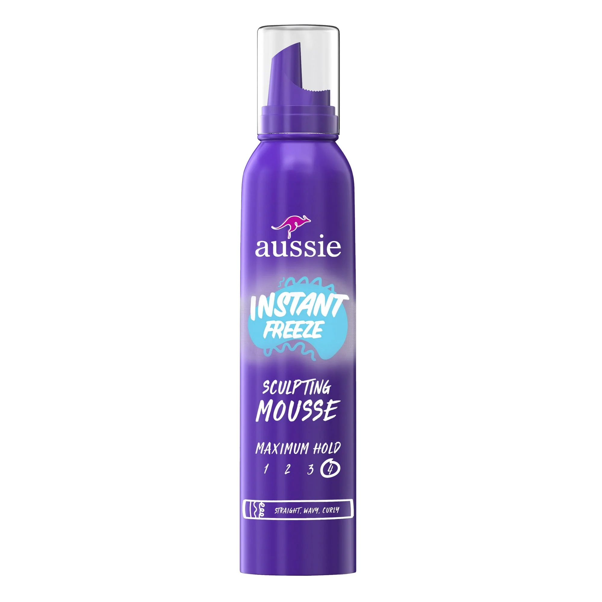 Aussie Instant Freeze Maximum Hold Mousse 6 oz