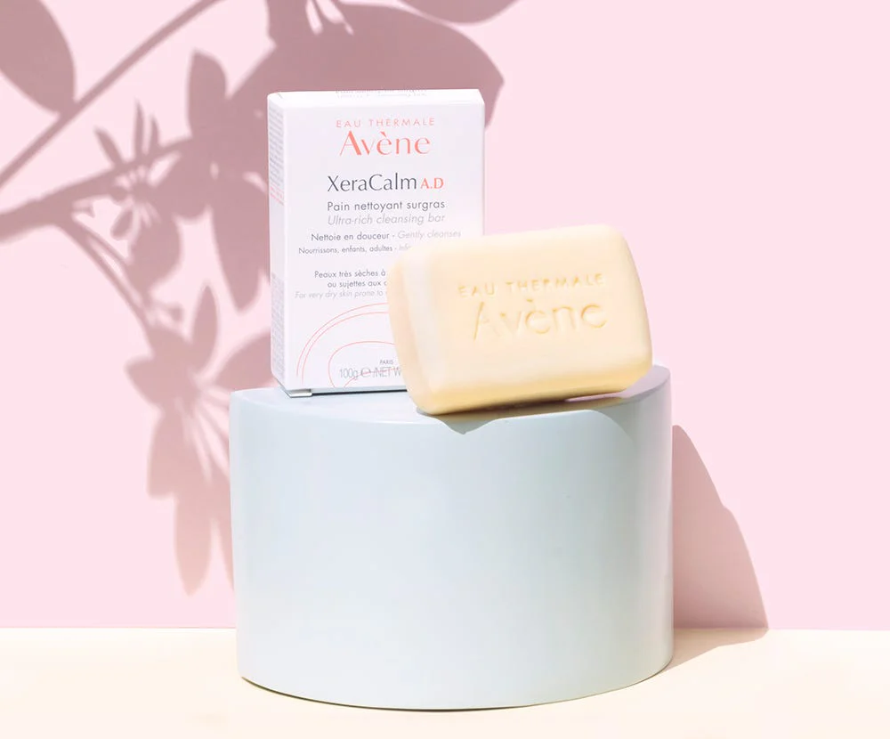 Avene XeraCalm A.D. Ultra-Rich Cleansing Bar, Infant, Children, Adults