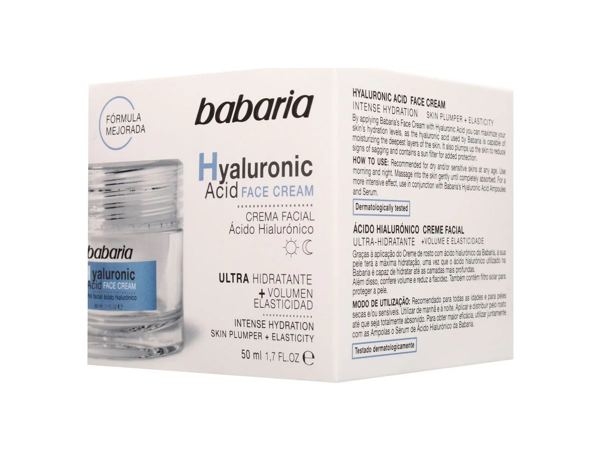 Babaria Hyaluronic Acid Face Cream 50 ml - Image 2