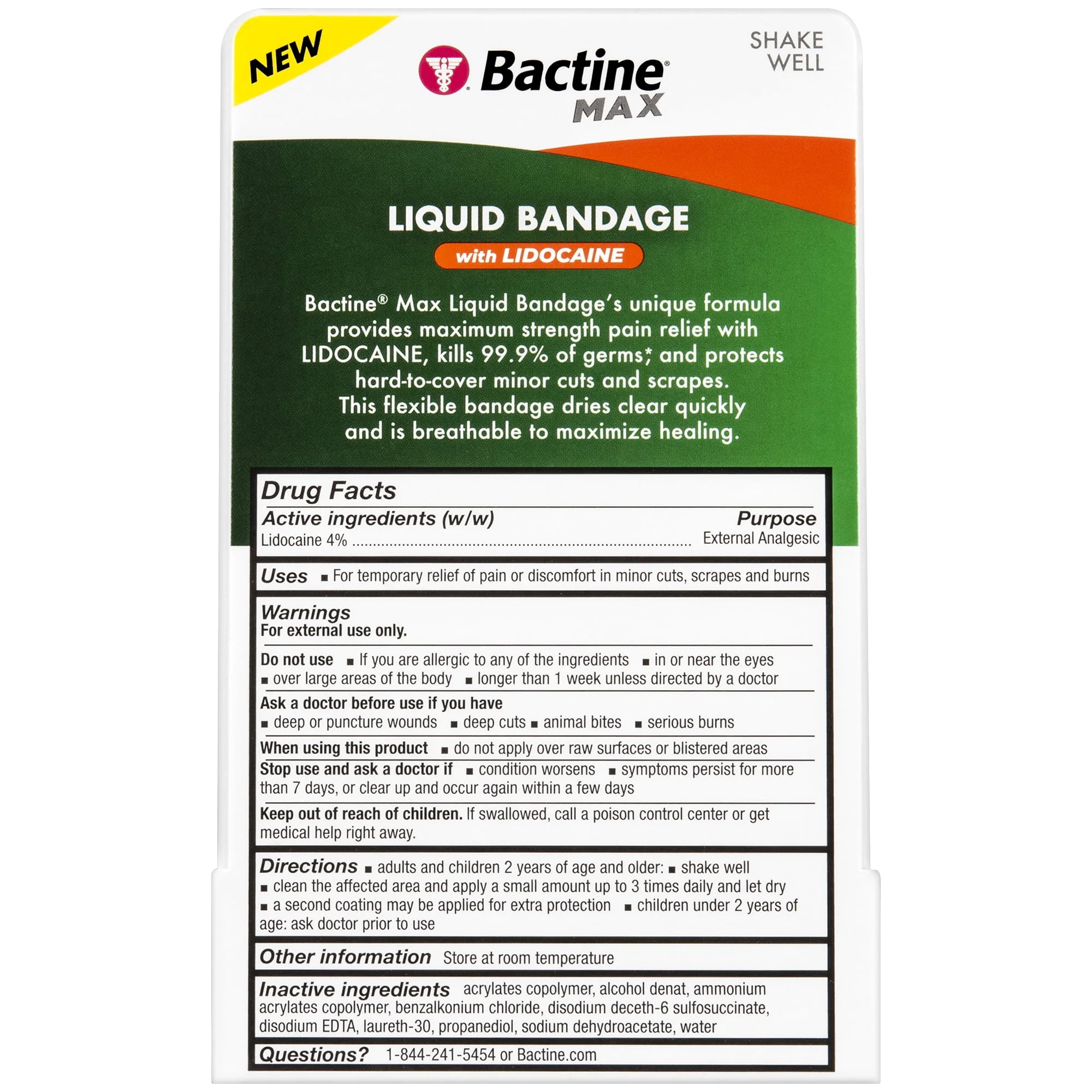 Bactine Max Liquid Bandage With Lidocaine 0.30oz - Image 2