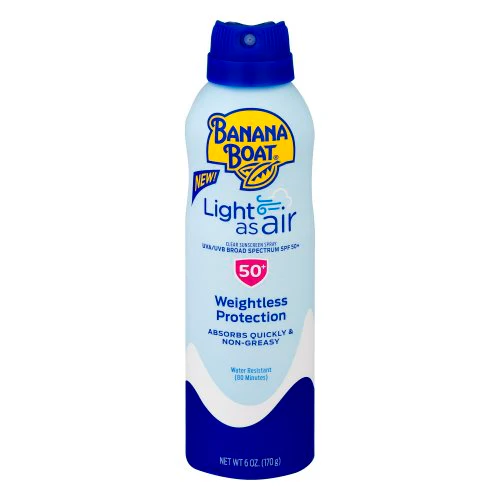 Banana Boat SPF 50+ Light As Air 6 Oz Spray