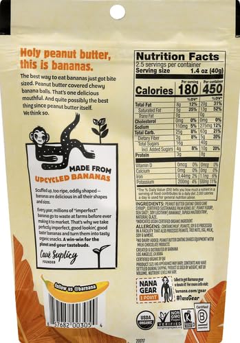 Barnana Dipped Banana Bites Peanut Butter 3.5Oz - Image 2