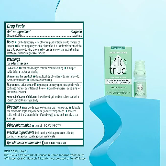 Bausch & Lomb Bio True Hydratation Boost 0.33oz - Image 2
