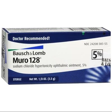 Bausch & Lomb Muro 128 Sterile Ophthalmic 5% Ointment.