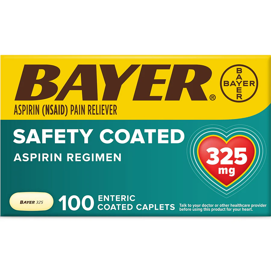 Bayer, Aspirin Regimen 100 Tabs 325 mg - Image 2