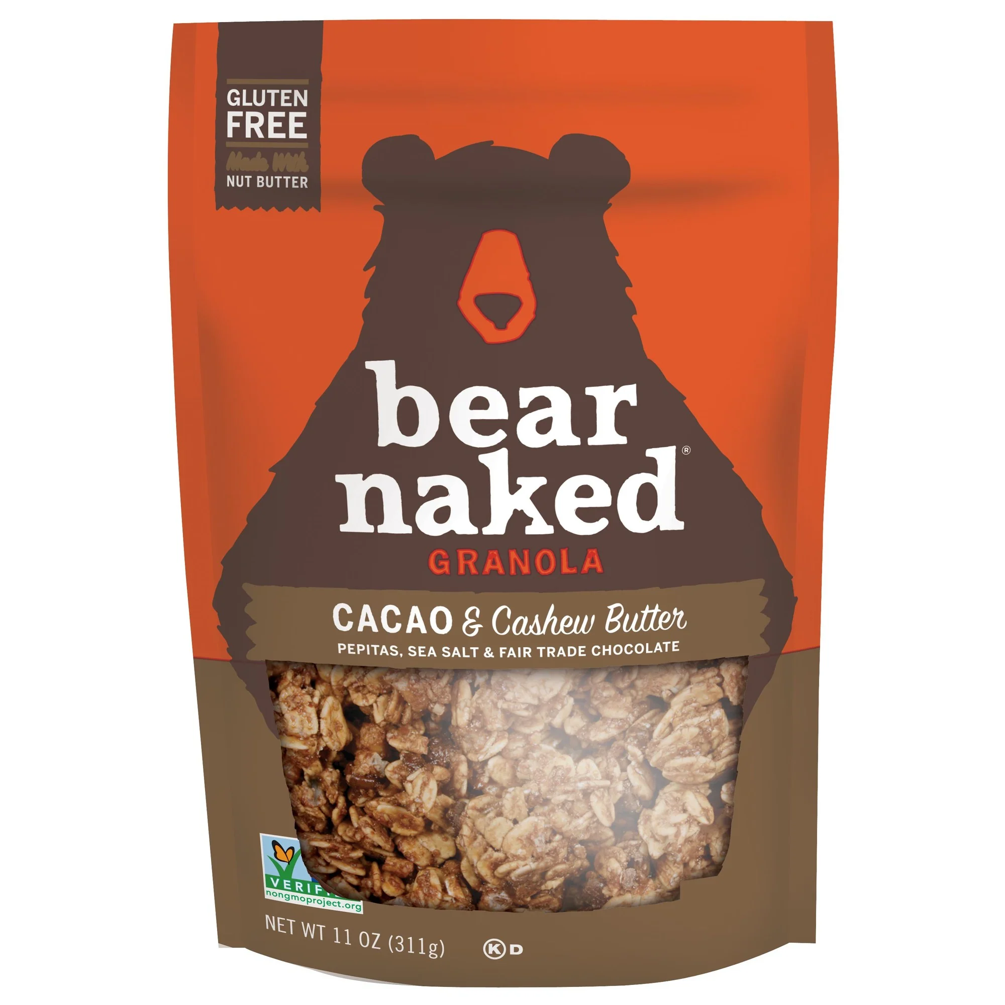 Bear Naked All Natural Granola Cacao & Cashew Butter Crunch 11 Oz