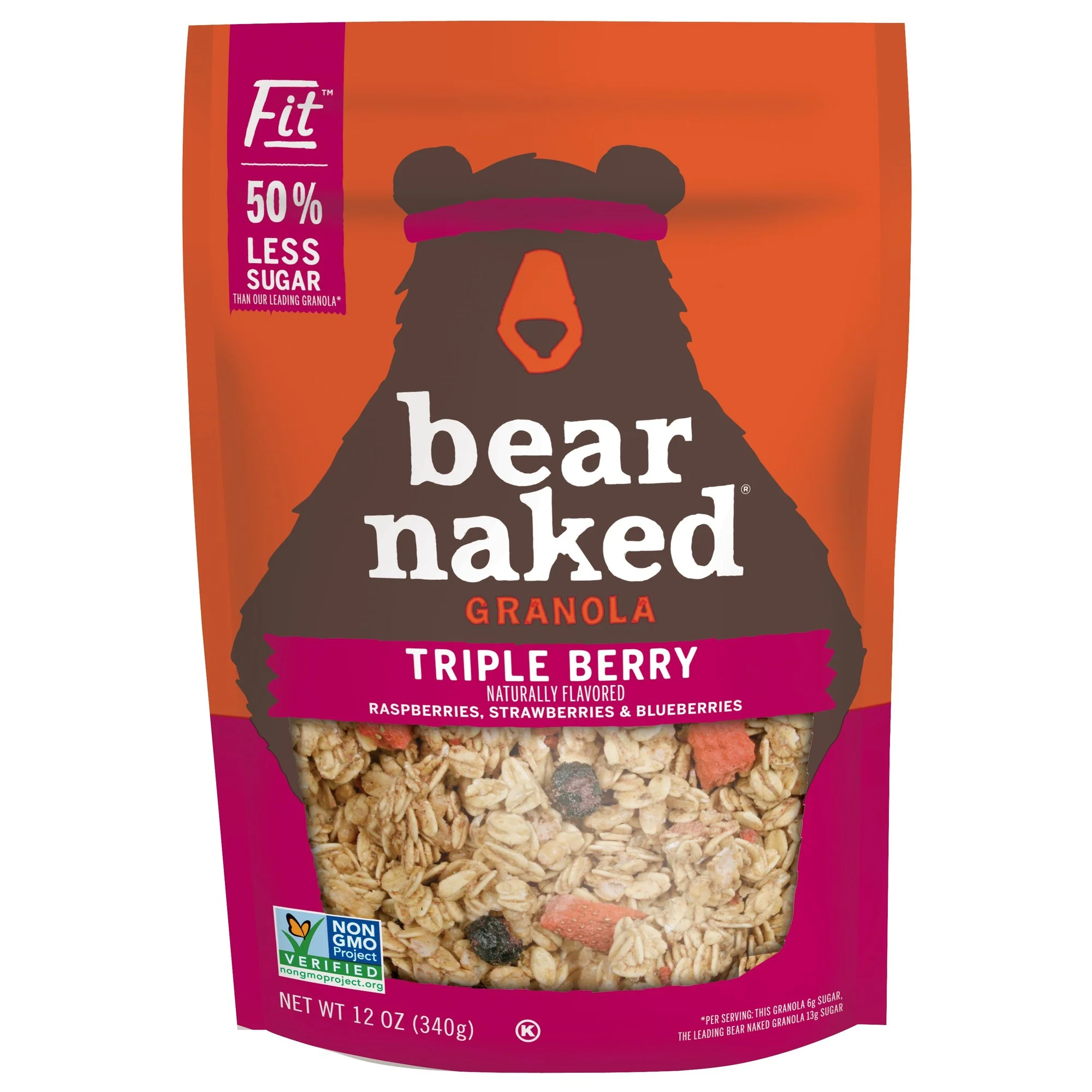 Bear Naked Triple Berry Crunch Granola Cereal 12 Oz