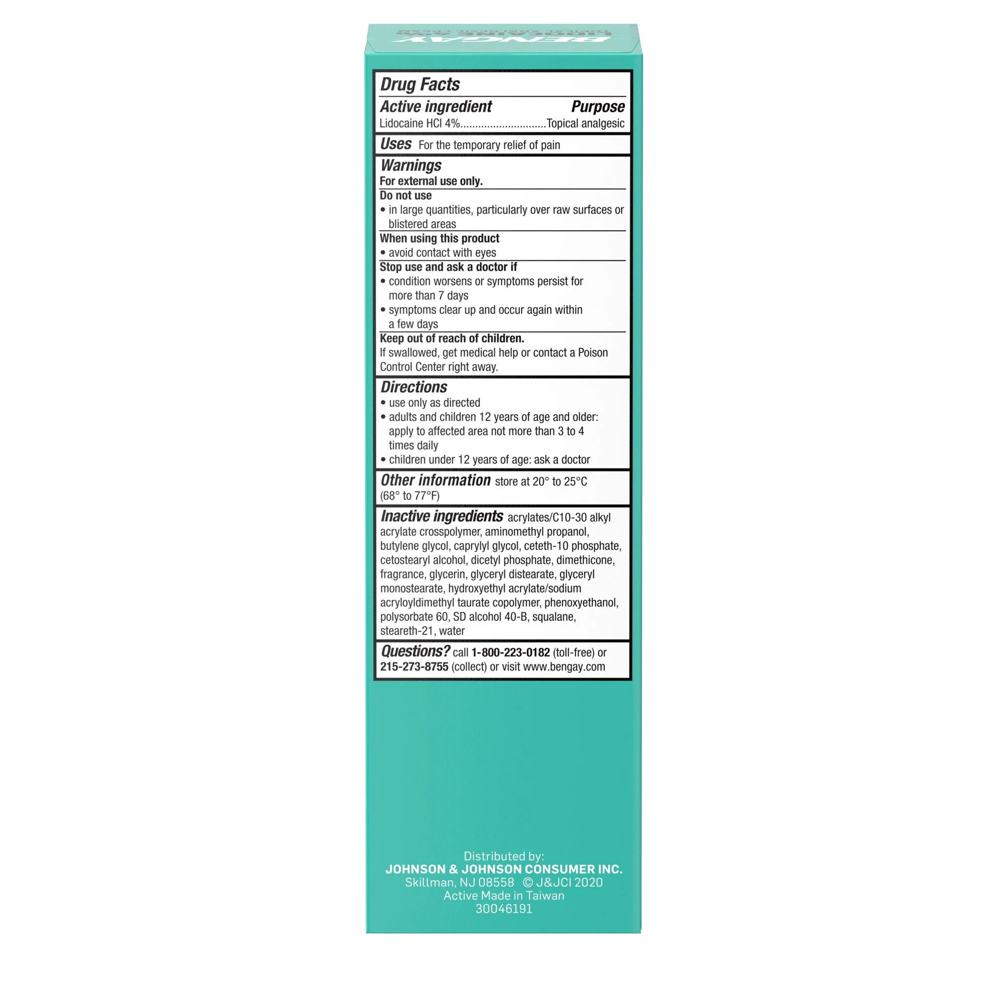 Bengay Maximum Strengh Lidocaine 4% Jasmine 3oz - Image 2