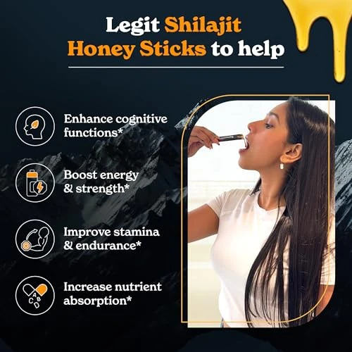 Better Alt Pure Himalayan Shilajit Sticks with Organic Honey 30 Sticks - Image 4