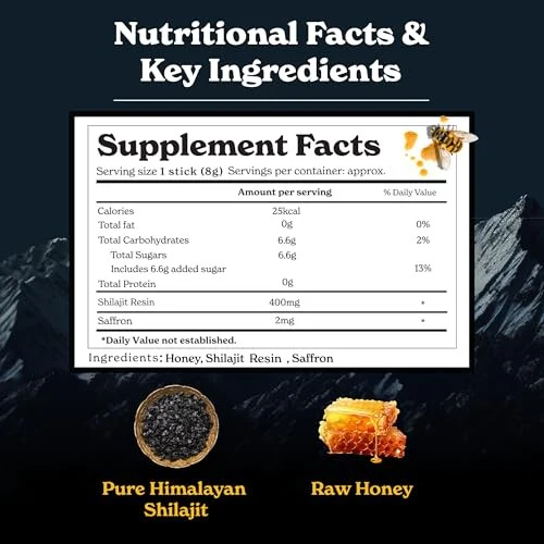 Better Alt Pure Himalayan Shilajit Sticks with Organic Honey 30 Sticks - Image 6