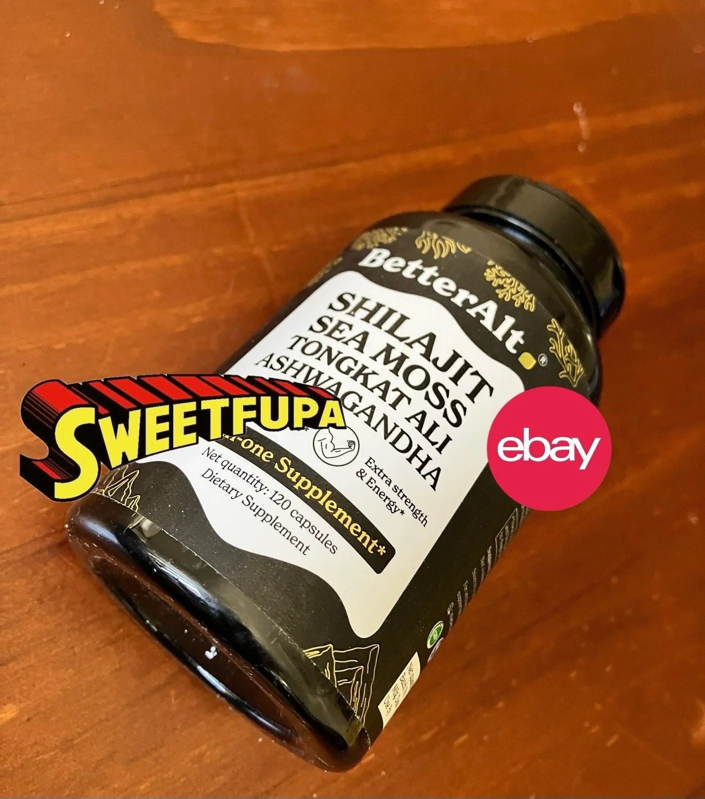 Better Alt Shilajit Sea Moss TA Ashwagandha 92 Minerals Supplement 120 Serving