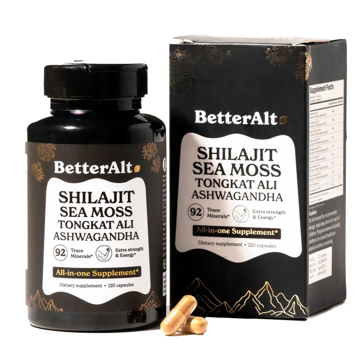 Better Alt Shilajit Sea Moss TA Ashwagandha 92 Minerals Supplement 120 Serving - Image 5