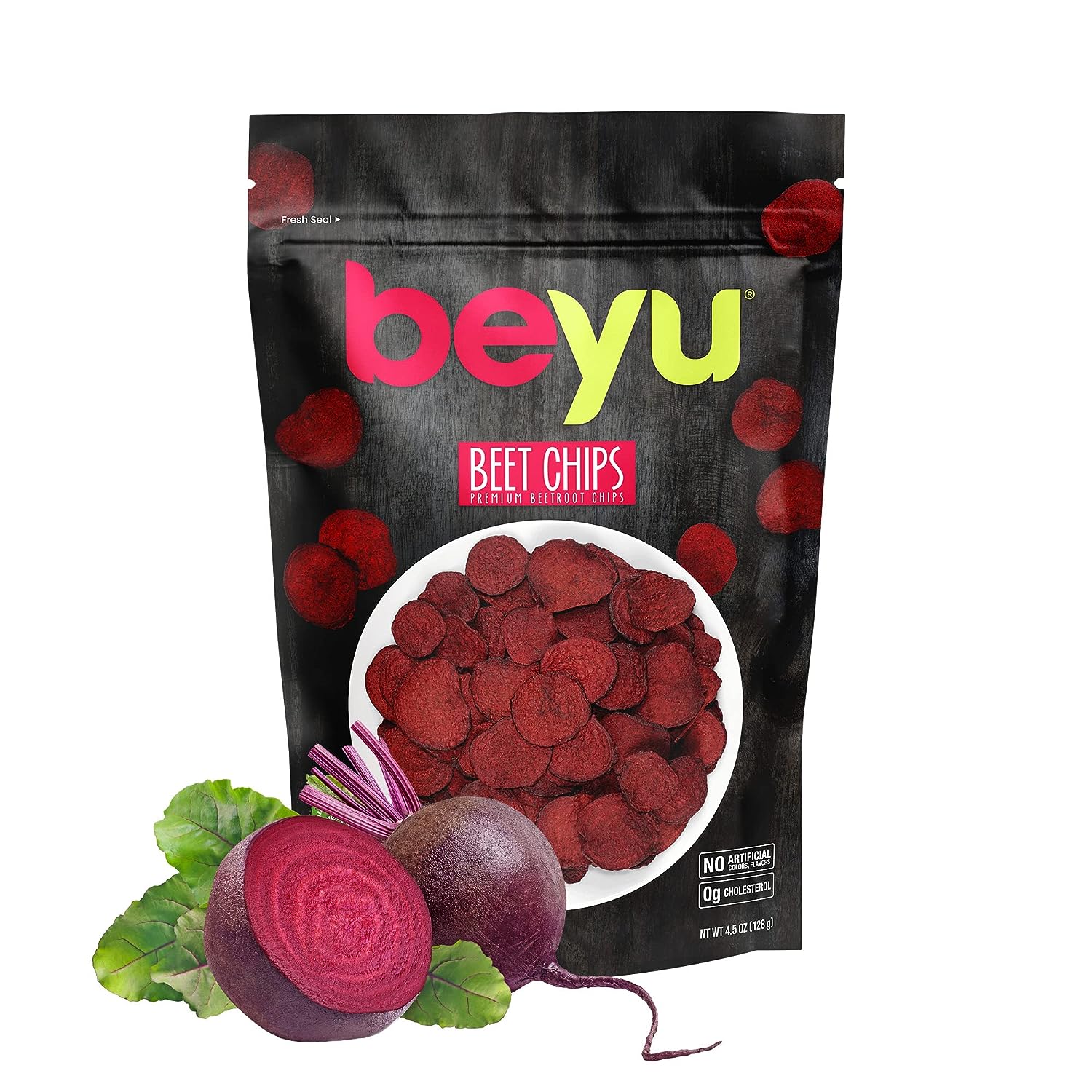 Beyu Beetroot Vegetable Chips Snack 4.5 Oz - Image 2