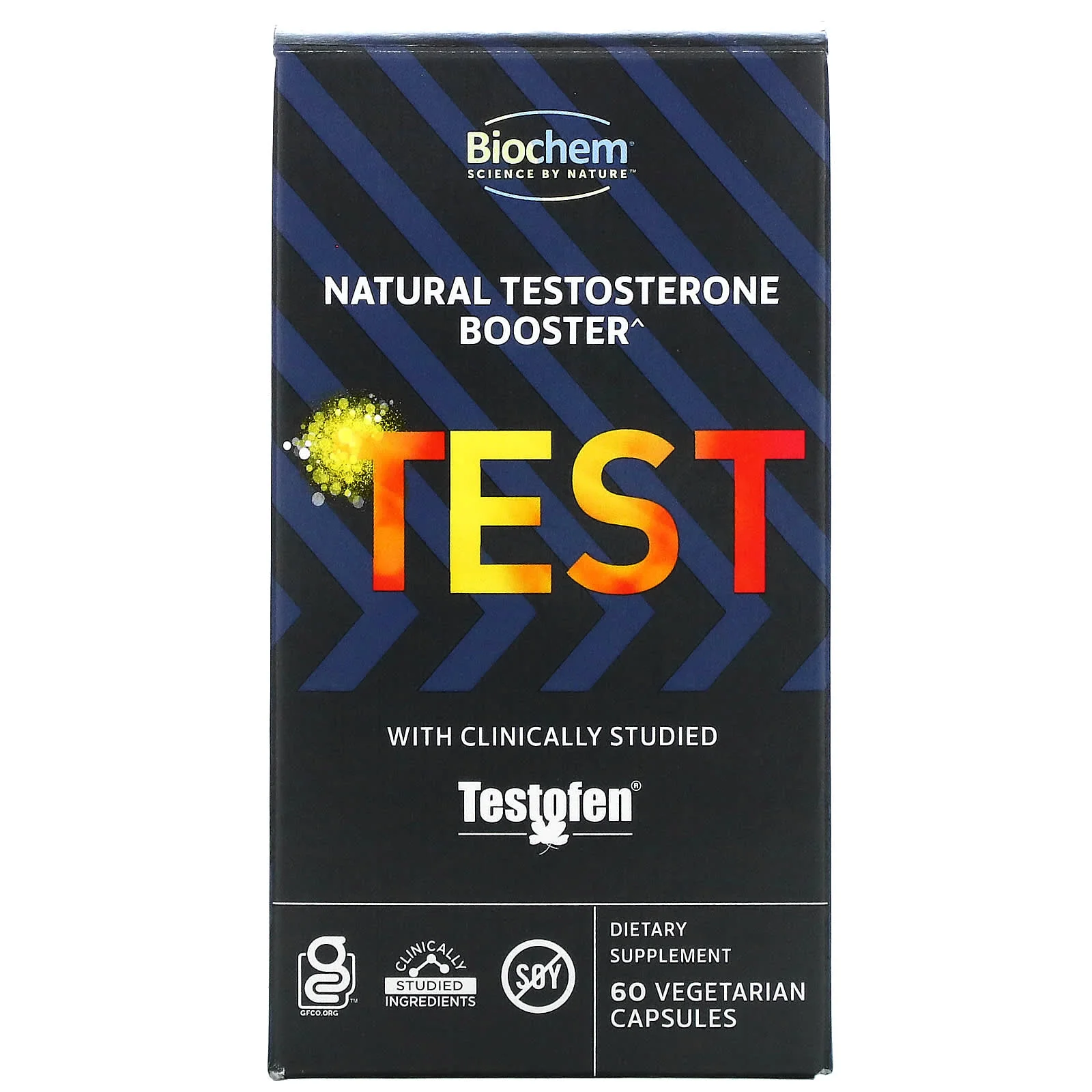 Biochem Natural Testosterone 60 Vegetable Capsules