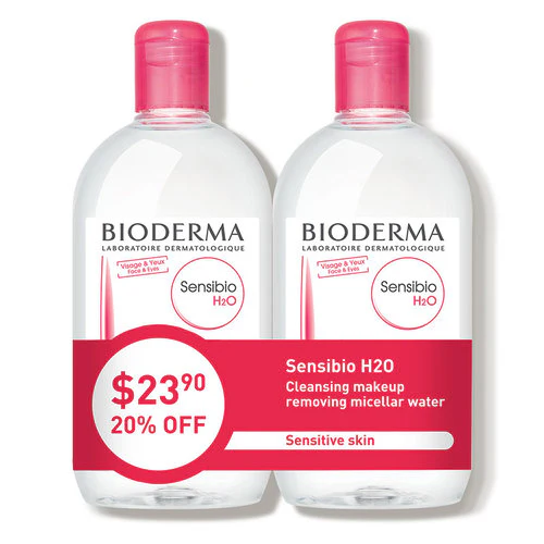 Bioderma Sensibio H2O Micellar Water Duo 16.9 Oz