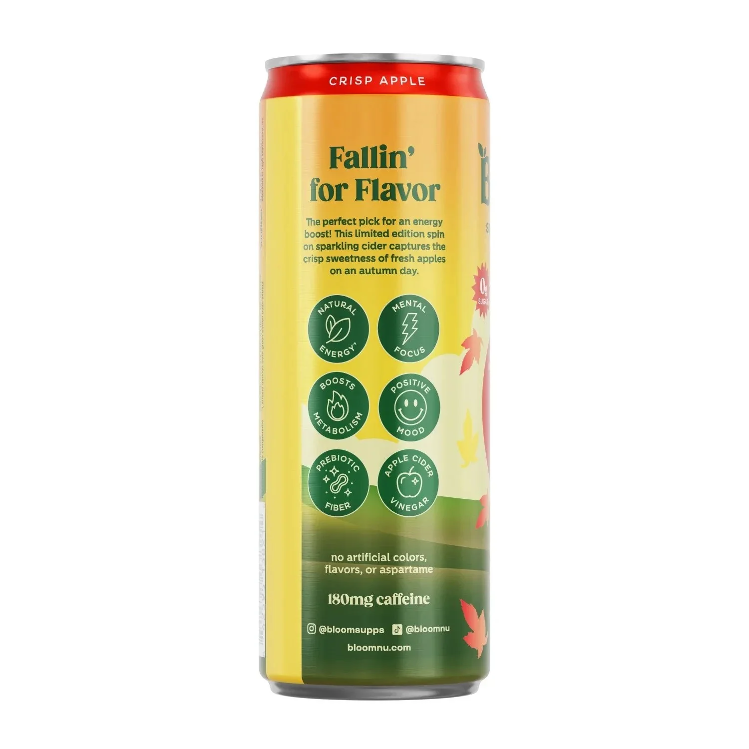 Bloom Sparkling Energy, Crisp Apple 12 Fl. Oz. - Image 4