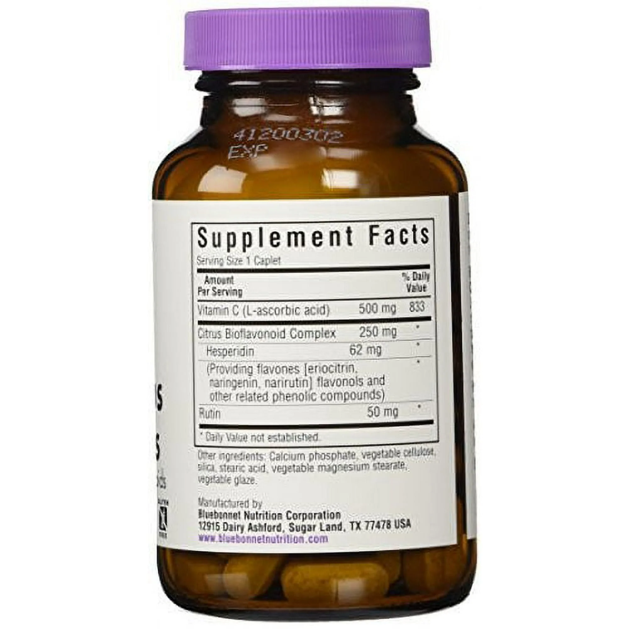 Bluebonnet C-500mg & Bioflavonoids Caplets 90ct - Image 2